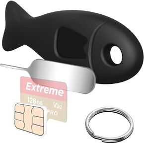 SIM Card Holder Contains Eject Pins Needle Opener Ejector for iPhone, Universal SIM Card Removal Tool for Smartphone (Pink)