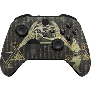 eXtremeRate Eye of Providence Pyramid Faceplate Cover, Front Housing Shell Replacement Kit for Xbox One Elite Series 2, Xbox Elite 2 Core Controller Model 1797 - Accent Rings Included