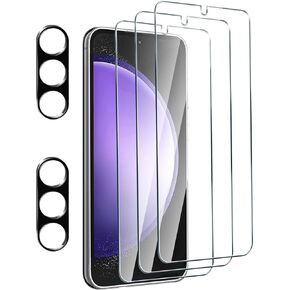 PULEN for Samsung Galaxy A14 5G Screen Protector (2 Pack) with 2 Pack Camera Lens Protector,HD Clear Scratch Resistant Bubble Free 9H Hardness Tempered Glass