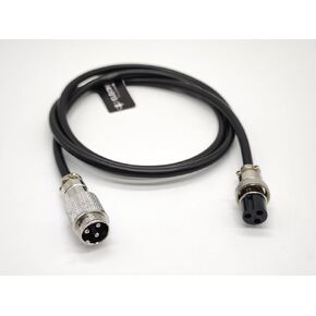 Aviation Coaxial Cable GX16-3 Pin Cable Cordset Air Plug Male to Female Connector Cable Assemblies 1M (1 Pack)
