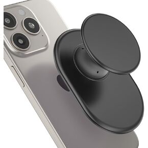 AUROX لمقبض هاتف MagSafe، مقبض هاتف مغناطيسي، حامل حامل للهاتف المحمول قابل للطي وقابل للتوسيع مع مسند لحامل Magsafe متوافق مع سلسلة iPhone 15 14 13 12، أسود شفاف in Kuwait