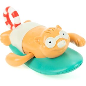 DUCKBOXX XX Pull-String Wind-up Swimming Beach Buddy Turtle & Beaver Bath Toys for Kids (2pcs)