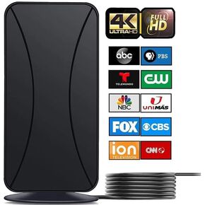 TV Antenna - Amplified HD tv Antenna for Smart tv Sling hd Antenna 300 Miles Long Range - Support 4K 1080p Indoor HDTV Local Channels