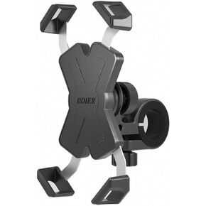 Bike Phone Holder, Motorcycle Phone Mount - Motorcycle Handlebar Cell Phone Clamp, Scooter Phone Clip for Smartphones