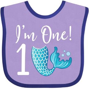 inktastic 1st Birthday Mermaid Party Baby Bib