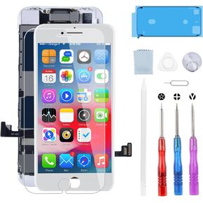for iPhone 8 Screen Replacement : 4.7 Inch,3D Touch LCD Digitizer Display Assembly Repair Kits for A1863, A1905, A1906 with Complete Repair Tools (White)
