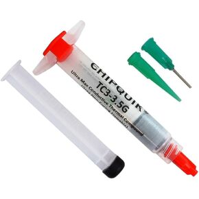 Chip Quik TC3-3.5G Heat Sink Thermal Compound - Grey Ultra Max Conductive 3.5g Syringe 3cc