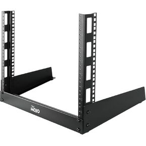 2 Post 8U Desktop Server Rack Small Open Frame Rack for 19in AV/Data/Audio/Studio Equipment Free Standing Home/Office Rack,Tapped Hole