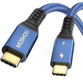 Thunderbolt 4 Cable, 40Gbps USB C Cable with 100W Charging, 8K Display, Coaxial Wire Core Steady Transmission, USB C to USB C Cable Compatible with Thunderbolt 4/3,USB-C/USB4 Devices