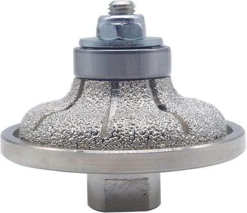 1/2 Inch Demi Bullnose Half Bullnose Coarse Vacuum Brazed Diamond Hand Profiler Router Bit Profile Wheel with 5/8-11 in Thread for Granite,Marble,Tile,Travertine,Concrete Countertop in Saudi Arabia