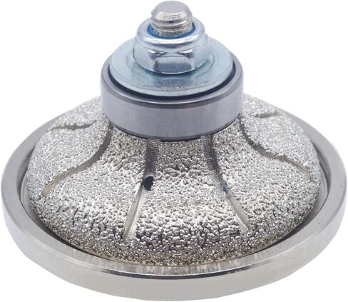 1/2 Inch Demi Bullnose Half Bullnose Coarse Vacuum Brazed Diamond Hand Profiler Router Bit Profile Wheel with 5/8-11 in Thread for Granite,Marble,Tile,Travertine,Concrete Countertop in Saudi Arabia