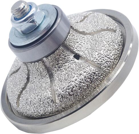 1/2 Inch Demi Bullnose Half Bullnose Coarse Vacuum Brazed Diamond Hand Profiler Router Bit Profile Wheel with 5/8-11 in Thread for Granite,Marble,Tile,Travertine,Concrete Countertop in Saudi Arabia