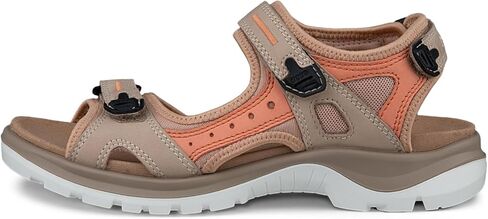 ECCO Women's Yucatan Sport Sandal, NUDE/CORAL NUBUCK, 8-8.5 in Saudi Arabia