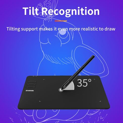 تابلت رسم T605S مقاس 6.7x4 بوصة تابلت رسم رقمي للرسومات مع ضغط قلم 8192 و6 مفاتيح ساخنة مخصصة للتدريس والتصميم والمبتدئين عبر الإنترنت من جامعة ولاية أوهايو، والعمل مع أجهزة Mac والكمبيوتر الشخصي والهواتف المحمولة in Kuwait