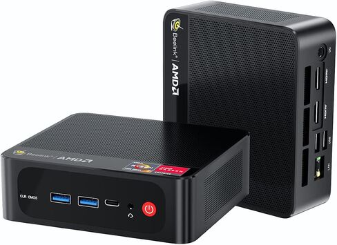 Beelink SER3 Mini PC, High-Performance Mini Computer AMD Ryzen 7 3750H(up to 4GHz) 16GB SO-DIMM DDR4&500GB NvMe SSD, 4K UHD Dual Display&Dual HDMI, Type-C Support PD Charge&Gaming Mini-PC in Saudi Arabia