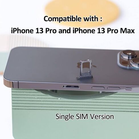 استبدال حامل صينية بطاقة Sim لهاتف iPhone 13 Pro/iPhone 13 Pro Max فتحة صينية بطاقة Sim (جرافيت) in Kuwait