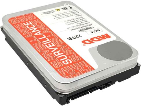 MDD (MDD22TSATA25672DVR) 22 تيرابايت 7200 دورة في الدقيقة 256 ميجابايت كاش SATA 6.0 جيجابايت/ثانية 3.5 بوصة محرك الأقراص الصلبة للمراقبة الداخلية - ضمان 3 سنوات (متجدد) in Kuwait