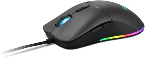 Lenovo 100 Wired USB Computer Mouse for PC, Laptop, Computer with Windows - Full-Size - Ambidextrous Design - 3 Buttons - Red Optical Sensor – Black in Saudi Arabia