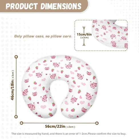 Pillow Cover Breastfeeding Pillow Slipcover for Moms Soft Breathable Knit Fabric Newborn Infant Feeding Pillow Covers for Baby Girl Boy, Love Print in Saudi Arabia