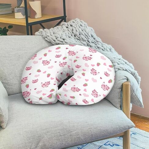 Pillow Cover Breastfeeding Pillow Slipcover for Moms Soft Breathable Knit Fabric Newborn Infant Feeding Pillow Covers for Baby Girl Boy, Love Print in Saudi Arabia