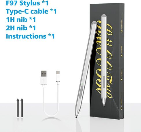 Stylus Pen for Microsoft Surface Pro11/10/9/8/X/7+/6/5/4, Surface Go 4/3/2/1, Surface Laptop1-5/Studio/Book 3/2/1 with Eraser Side Button,Palm Rejection,Tilt Function,1024 Pressure in Kuwait