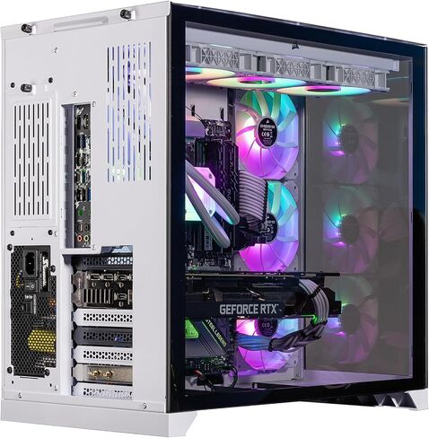 Velztorm Lux Gaming & Entertainment Desktop PC (AMD Ryzen 9 5950X 16-Core, 64GB RAM, 1TB PCIe SSD + 2TB HDD (3.5), GeForce RTX 4070 Ti 12GB, Wifi, White, Win 11 Pro) in Saudi Arabia