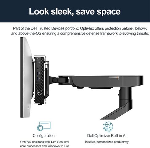 Dell 2024 NEWEST OptiPlex 7000 Series Mini Business Desktop | 12th Intel 16-Core i9 Processor Up to 5.1GHz | 64GB RAM | 1TB SSD | Wi-Fi 6 | DisplayPort | Windows 11 Pro in Saudi Arabia