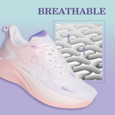 Hawkwell Women's Cloud Zero Active Nursing Shoes Cushion Breathable Tennis Walking Gym Medical Work Sneakers in Kuwait