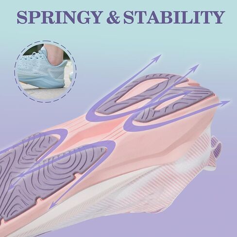 Hawkwell Women's Cloud Zero Active Nursing Shoes Cushion Breathable Tennis Walking Gym Medical Work Sneakers in Kuwait