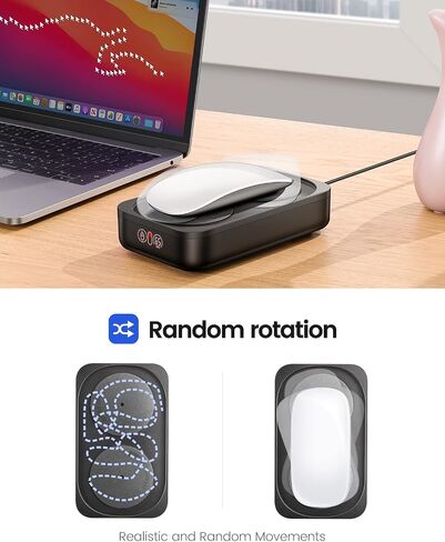 EAXBUX Ultra-Slim Mouse Jiggler,100% Undetectable Mouse Mover Jiggler Device Shaker with Adjustable Spinning Time,Random Movement,Gifts for Keeping PC/Laptop Active & Secure to Improve Work Efficiency in Kuwait