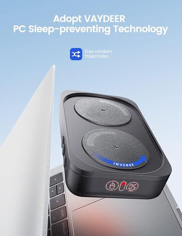 EAXBUX Ultra-Slim Mouse Jiggler,100% Undetectable Mouse Mover Jiggler Device Shaker with Adjustable Spinning Time,Random Movement,Gifts for Keeping PC/Laptop Active & Secure to Improve Work Efficiency in Kuwait