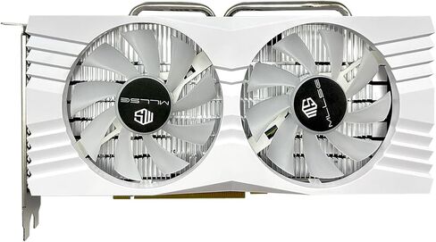 RGB Radeon RX 580 Graphics Card, 8GB GDDR5 2048SP 256-bit PCI-Express 3.0 Smart Dual Fan Cooling Gaming White Video Card for PC in Saudi Arabia
