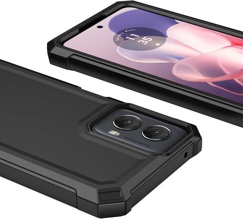 حافظة Motorala Moto G Power 5G 2024 مع واقي شاشة، حافظة هاتف Moto G Power 5G 2024 حماية أمامية وخلفية لكامل الجسم، غطاء خلفي من السيليكون الناعم من البولي كربونات لهاتف G Power 5G 2024 أرجواني in Kuwait