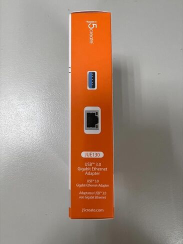 j5create USB 3.0 إلى RJ45 جيجابت إيثرنت محول، 10/100/1000 إيثرنت LAN محول الشبكة لنظام التشغيل Mac، Windows 11/10/8.1/7، نظام التشغيل Chrome، سطح المكتب، الكمبيوتر المحمول (JUE130) in Kuwait