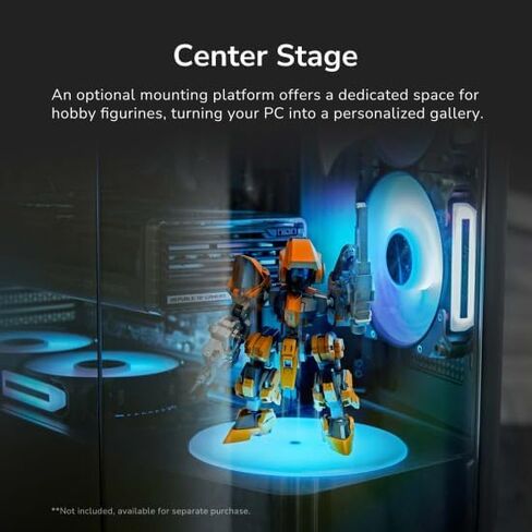 حافظة COUGAR FV270 RGB MidTower E-ATX، تدعم وحدة معالجة الرسومات 420 مم، مراوح ARGB PWM مدمجة، تيارات التنفس، منشور الضوء، محور RGB، واقي الفلتر، دعامة بدون أدوات، مرحلة مركزية، إدارة الكابلات (RGB، أسود) in Kuwait