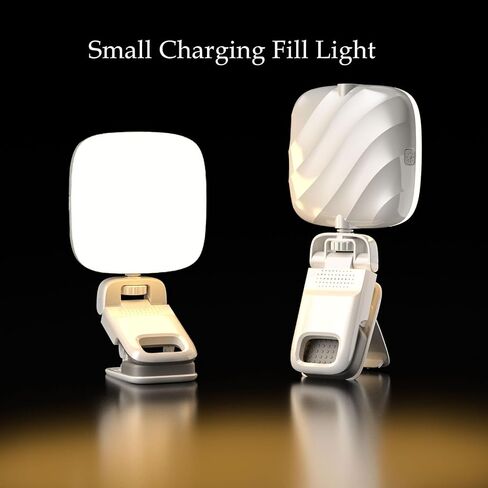 Selfie Light - High Power 49 LED USB Rechargeable, Video Conference Lighting Kit,5 Light Modes, Portable Clip on Light for Phone Tablet Laptop Camera, Zoom Call TikTok Video Fill Light（White） in Saudi Arabia