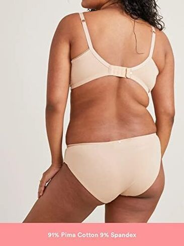 حمالة صدر للرضاعة اليومية من HATCH - حمالة صدر للرضاعة الطبيعية بمشبك للأسفل - قطن ممتاز - راحة لاسلكية قابلة للتعديل مع مشبك رضاعة بيد واحدة - خطاف J لظهر المتسابق الاختياري - مقاس XL in Kuwait