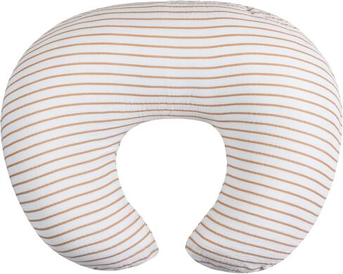 Meracorallo Muslin Nursing Pillow Cover, 100% Cotton Soft and Comfortable Breastfeeding Pillow Slipcover Case for Baby Boys and Girls, Neutral Stripe in Saudi Arabia