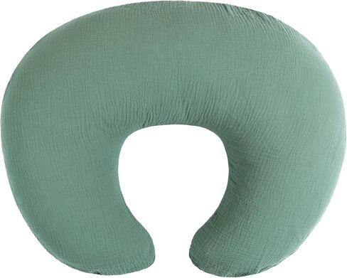 Meracorallo Muslin Nursing Pillow Cover, 100% Cotton Soft and Comfortable Breastfeeding Pillow Slipcover Case for Baby Boys and Girls, Neutral Stripe in Saudi Arabia
