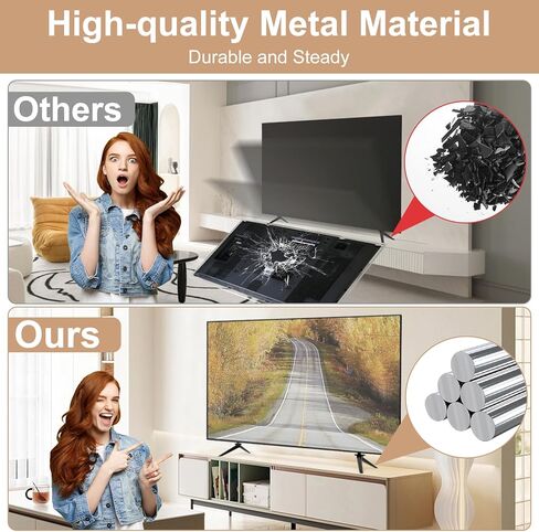 أرجل حامل تلفزيون معدنية لحامل تلفزيون Sony Bravia، فقط من أجل Sony KDL-40XBR2 KDL-40XBR3 KDL-40XBR4 KDL-40XBR5 KDL-46XBR2 KDL-46XBR3 KDL-46XBR4 KDL-46XBR5، سهلة التركيب وتعزيز الثبات in Kuwait