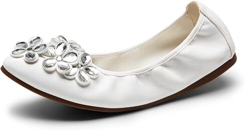 DREAM PAIRS Ballet Flats Shoes for Women, Women's Pointed Toe Rhinestone Sparkly Foldable Flats, Comfortable Shoes for Women Dressy Wedding Party Work Drive in Saudi Arabia