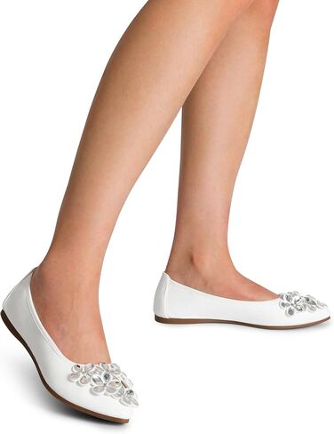 DREAM PAIRS Ballet Flats Shoes for Women, Women's Pointed Toe Rhinestone Sparkly Foldable Flats, Comfortable Shoes for Women Dressy Wedding Party Work Drive in Saudi Arabia