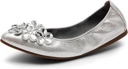 DREAM PAIRS Ballet Flats Shoes for Women, Women's Pointed Toe Rhinestone Sparkly Foldable Flats, Comfortable Shoes for Women Dressy Wedding Party Work Drive in Saudi Arabia