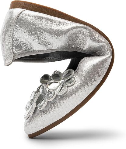 DREAM PAIRS Ballet Flats Shoes for Women, Women's Pointed Toe Rhinestone Sparkly Foldable Flats, Comfortable Shoes for Women Dressy Wedding Party Work Drive in Saudi Arabia