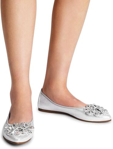 DREAM PAIRS Ballet Flats Shoes for Women, Women's Pointed Toe Rhinestone Sparkly Foldable Flats, Comfortable Shoes for Women Dressy Wedding Party Work Drive in Saudi Arabia