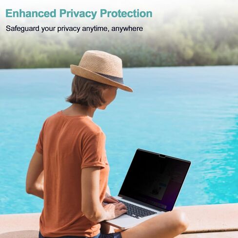 شاشة خصوصية MacBook Pro 14 بوصة (2021-2023، M1، M2، M3-A2918 A2992 A2442 A2779)، واقي شاشة للخصوصية 14 بوصة مغناطيسي قابل للإزالة ومضاد للوهج الأزرق ومضاد للضوء الأزرق متوافق مع Mac Pro 14.2 بوصة in Kuwait