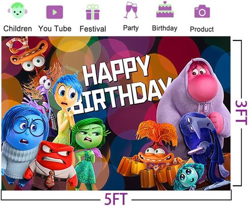 خلفية ملونة لمستلزمات حفلات أعياد الميلاد السعيدة مقاس 5 × 3 أقدام من الداخل إلى الخارج لافتة لتزيين طاولة الكيك لافتة عيد الميلاد in Kuwait