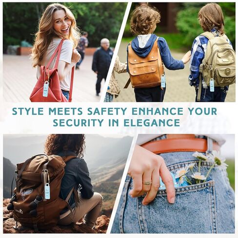 Rechargeable Personal Safety Alarm for Women，Extra Large Strobe LED Light Personal and 130dB Siren，Personal Emergency Security Safe Devices Key Chain Alarms for Women Kids Elderly (Biue) in Saudi Arabia