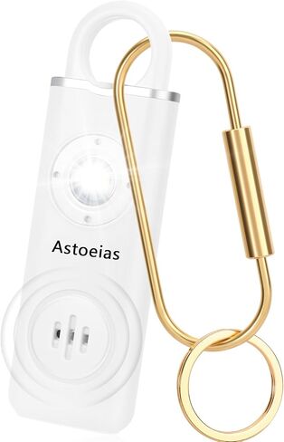 Rechargeable Personal Safety Alarm for Women，Extra Large Strobe LED Light Personal and 130dB Siren，Personal Emergency Security Safe Devices Key Chain Alarms for Women Kids Elderly (Biue) in Saudi Arabia