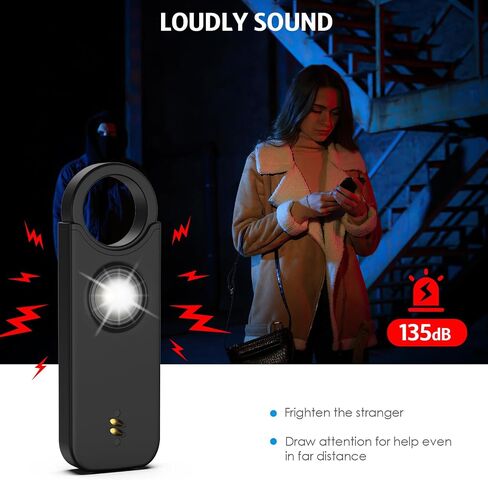 AMIR Personal Safety Alarm for Women - Travel Safety Keychains Siren Whistle - Loud Alarm - LED Strobe Light - Personal Emergency Security Safe Devices Key Chain Alarm for Kids Elderly - 2 Pack in Saudi Arabia